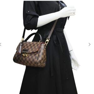 Checkered Brown Women's Bag